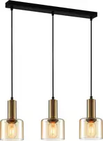 Italux Pakabinamas šviestuvas Santia PND-65342-3-BRO+AMB
