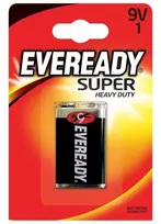 Energizer Bateria Eveready Super Heavy Duty 9V 6F22 1 vnt. pūslelė