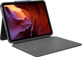 Logitech Rugged Folio, etui z klawiaturą do iPada (10. gen. i A16), QWERTY układ US international - Gray (920-011208) | 920-011208 | 5099206106796