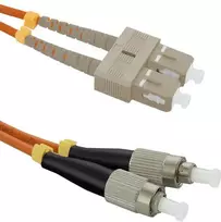 Qoltec Šviesolaidžio kabelis SC/UPC - FC/UPC OM2 1m