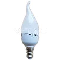 4W LED lemputė V-TAC E14 SMD, žvakės formos, 4500K (dienos šviesa)
