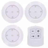 Solight LED lemputės su nuotolinio valdymo pulteliu, 3x 50lm, laikmatis, maitinamas baterijomis