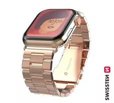 Swissten Išmaniojo laikrodžio Apple 1/2/3/4/5/6/SE dirželis, Rausvos spalvos, 38/40mm