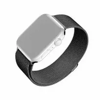 Fixed Fiksuotas | Tinklinis dirželis, skirtas „Apple Watch“ 42/44/45/46/49 mm | 42 mm, 44 mm, 45 mm, 46 mm, 49 mm | Juodas