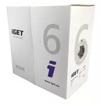 iGET tinklo kabelis CAT6 UTP PVC Eca 305m/box (84005020)