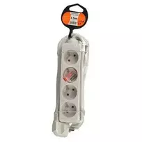 Solight ilgintuvas, 4 lizdai, baltas, 1,5m
