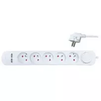 Solight ilgintuvas 5 lizdai baltos spalvos