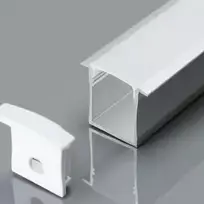 2m LED įleidžiamas profilis aliuminis V-TAC, 2000*30*20mm, pieno spalva.