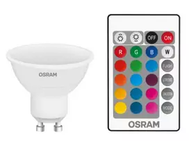Osram 4,5W LED lemputė RETROFIT RGBW su nuotolinio valdymo pulteliu, 2700K, GU10, dimeriuojama