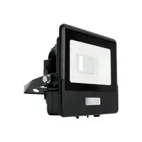 Samsung 10W LED prožektorius V-TAC, juodu korpusu, 3000K, su judesio davikliu