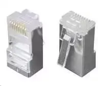 Solarix jungtis RJ45 CAT5E STP 8p8c ekranuotas nesulenktas per laidą / 100 vnt KRJS45/5SLD