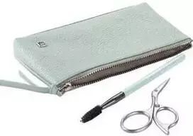 Zwilling komplektas do manicure – mėtų skórzane etui, 3 elementy