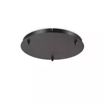 Pakabinamas šviestuvas Ideal Lux Tvirtinimo Elementas Rosone Standard 3 Luci Nero