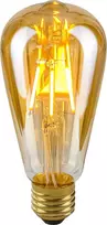 4W retro stiliaus LED lemputė ITALUX ST64, 2200K, E27, gintaro spalvos