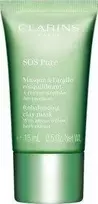 CLARINS SOS PURE BALANSUOJANTI MOLIO KAUKĖ SU ALPIŲ GLUOSNŲ ŽOLELIŲ EKSTRAKTU 15 ML