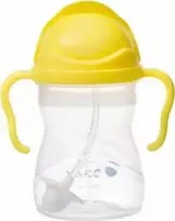 b.box 240 ml citrinų skonio vandens buteliukas su šiaudeliu, dėžutėje