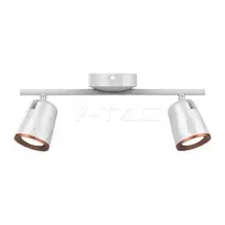 Lubinis šviestuvas 2 x 6W LED sieninis šviestuvas V-TAC, baltas, 3000K (šiltai balta)