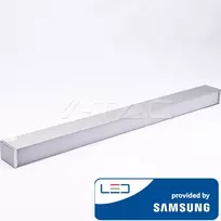 Pakabinamas šviestuvas 60W LED pakabinamas linijinis šviestuvas V-TAC, sidabrinis, 4000K (natūraliai balta), SAMSUNG LED chip