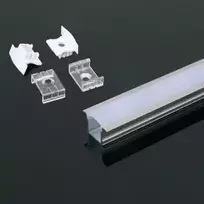 LED juostos profilis V-TAC, aliuminis, 2000x23x15.5mm, baltos spalvos.
