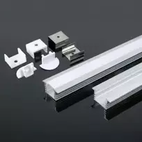LED juostos profilis V-TAC, aliuminis, 2000x24.5x12.2mm, baltos spalvos.