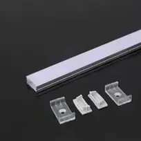 V-tac LED paviršinis profilis, 2000x23.5x10mm, baltas dangtelis, 2m