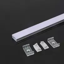 LED juostos profilis V-TAC, aliuminis, 2000x23.5x10mm, baltos spalvos.
