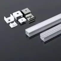 LED juostos profilis V-TAC, aliuminis, 2000x17.4x12.1mm, baltos spalvos.