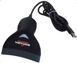 Skaitytuvas kodów kreskowych Virtuos Virtuos CCD čtečka HT-10, USB (klaviatūra/RS232 emulace), juoda