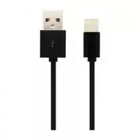 USB laidas MFI IPHONE, 1,5m, juodas.