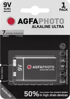 1x Baterija AGFAPHOTO ULTRA 9V 6LR61 ALKALICZNA