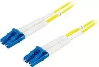 Optinis kabelis DELTACO LC - LC, 9/125, OS2, dvipusis, vienmodis, 5m / LCLC-5S