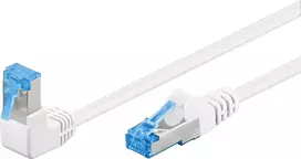 Goobay Kabelis LAN Patchcord CAT 6A S/FTP 1x90 balta 0,25m