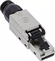 InLine ® RJ45 kištukas Cat.6A 500MHz, lauko montuojamas, ekranuotas, su užsukamu dangteliu