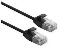 Roline ROLINE UTP PatchCord Cat6a. LSOH Slim. Juodas. 1.5m