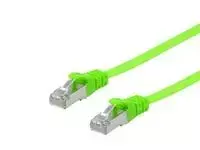 Equip Kabelis połączeniowy Cat6A U/FTP 2xRJ45 0.50m žalia płaski LSZH