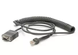 Zebra CABLE - RS232: DB9 FEMALE CONNECTOR,9 FT.(2.8M) COILED,TXD ON 2,12V (REQUIRES 12V POWER SUPPLY),LOW TEMP -30C