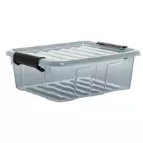Dėžė su dangčiu Home Box Plast Team 2L/9.2x20.50x17cm permatoma/pilka