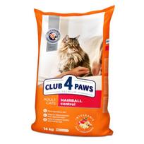 CLUB 4 PAWS Hairball Control sausas maistas katėms plaukų gumuliukų pašalinimui - Produkto Svoris 1kg (sveriamas)