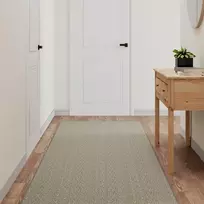 Kilimas-takelis, sidabrinis, 80x300cm, sizalio imitacija