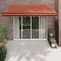 Ištraukiama markizė, oranžinė/ruda, 3x2,5m, audinys/aliuminis