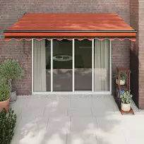 Ištraukiama markizė, oranžinė/ruda, 3,5x2,5m, audinys/aliuminis