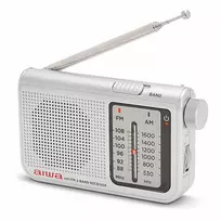 Aiwa Radijo imtuvas FM/AM su 3.5mm lizdu, sidabro spalvos