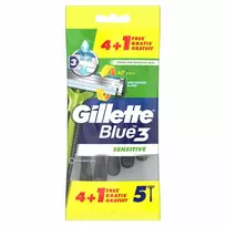 "Gillette Mėlyna 3 Sensitive" vienkartinio skustuvo ašmenys" 5 vnt