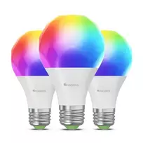 Nanoleaf Essentials Smart A60 lemputė B22 Matter 9W 806Lm RGBCW 2700-6500K, 3vnt pakuotė | Nanolapis | Nanoleaf Essentials Smart A60 lemputė B22 Matter 9W 806Lm RGBCW 2700-6500K, 3vnt pakuotė | B22 | 8,5 W | RGBCW | Bluetooth, siūlai
