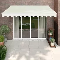 Automatinė ištraukiama markizė, kreminės spalvos, 3x2,5m