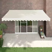 Automatinė ištraukiama markizė, kreminės spalvos, 4x3m