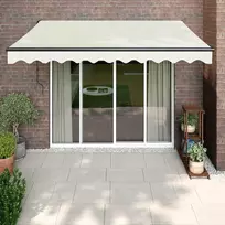 Automatinė ištraukiama markizė, kreminės spalvos, 3x2,5m