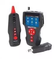 Xtendlan LAN kabelio testeris TLCD80 s LCD, koax, Cat3/Cat5E/Cat6, UTP/STP, USB, PoE, ping, sonda, protismyčka