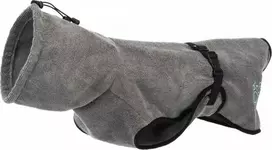 TRIXIE Maudymosi chalatas šunims,medvilnė, L: 60 cm, pilkas