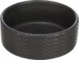 TRIXIE gyvūnų dubenėlis, 0.4 l/ø 13 cm, keramikinis, matinis/juodos sp.